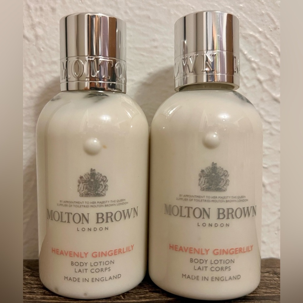 NEW Set of 2 Molton Brown HEAVENLY GINGERLILY Body Lotion 3.3 Fl oz/100ml Each